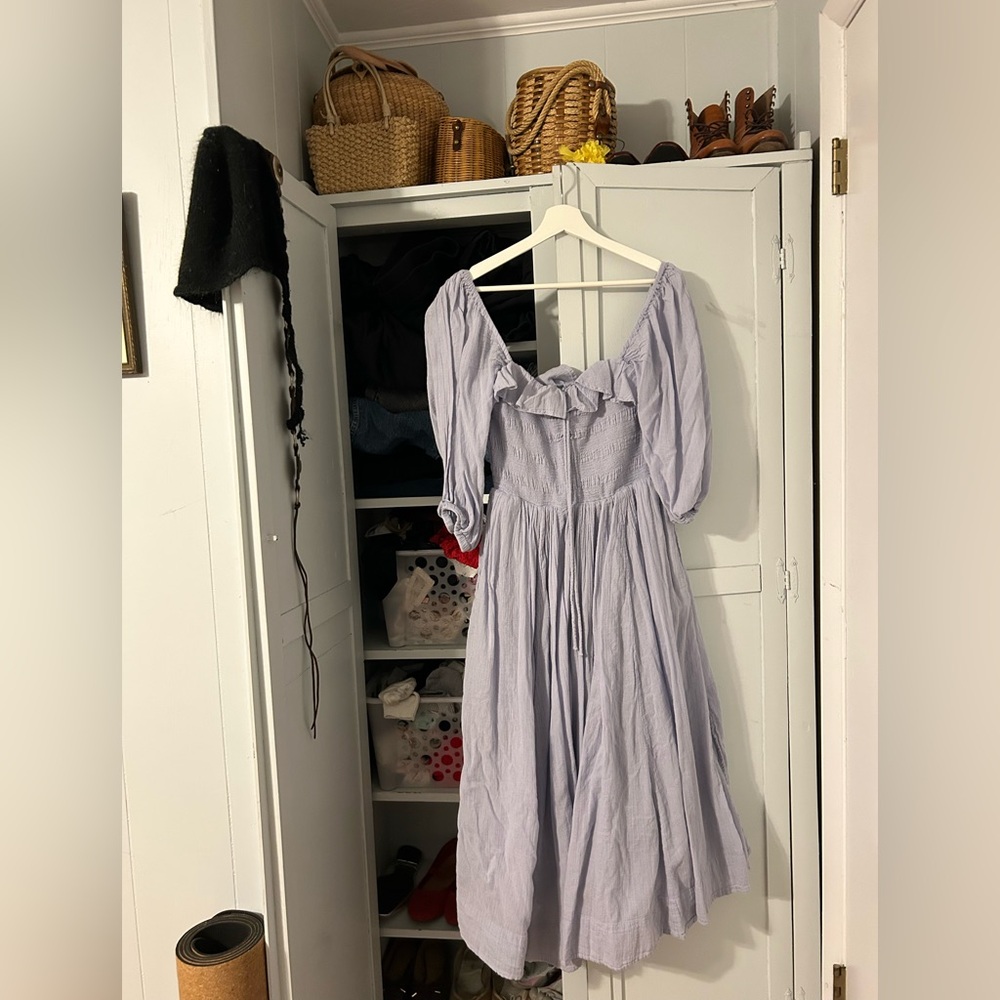 Free People Oasis Midi Dress - Dried Hydrangea